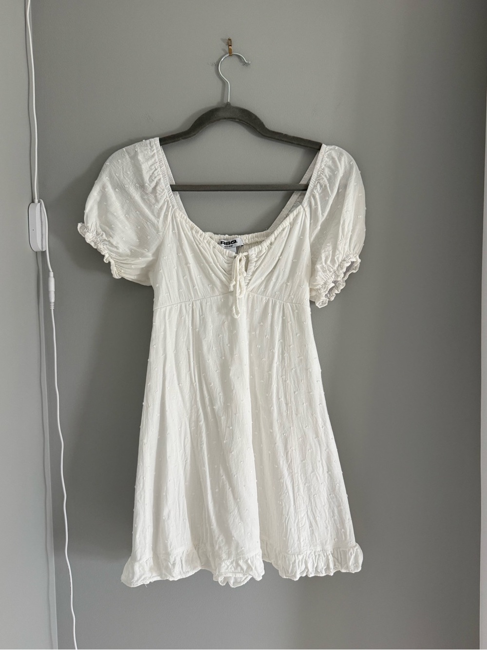 White Boho Mini Dress
